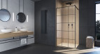 Designerskie kabiny prysznicowe w czarnej odsłonie