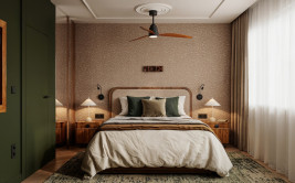Projekt wnętrza w stylu mid-century
