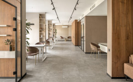 Biuro w minimalistycznym, eleganckim stylu