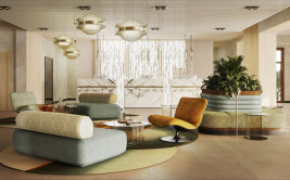 Wnętrza Crowne Plaza pod Paryżem od pracowni Tremend