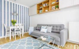 Hamptons style w aranżacji niewielkiego mieszkania od Zawicka-ID