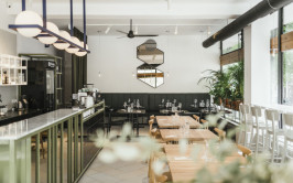 Przestrzeń pełna zieleni czyli aranżacja wnętrza restauracji Yeżyce Kuchnia