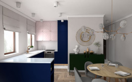 Barwnie i radośnie czyli projekt mieszkania od MGN Pracownia Architektoniczna