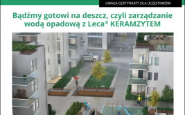 Webinarium Leca: Bądźmy gotowi na deszcz, czyli zarządzanie wodą opadową z Leca KERAMZYTEM