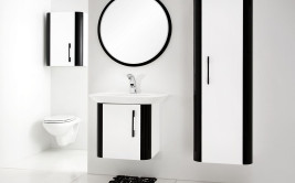 Aranżacja łazienki - black & white