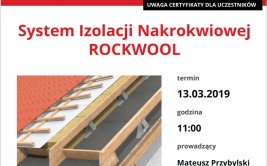 Webinarium Rockwool: System Izolacji Nakrokwiowej