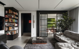 Monochromatyczny penthouse w Bydgoszczy