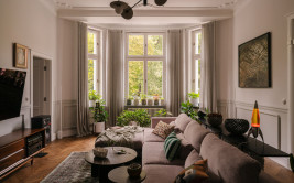 Secesyjny apartament redefiniujący współczesną elegancję