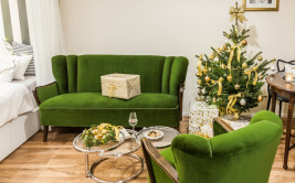 Złoto i zieleń – zgrany duet w świątecznej aranżacji wnętrz