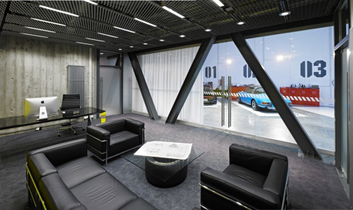 Ultra Architects, biuro-garaż, biuro TS Investment, Poznań