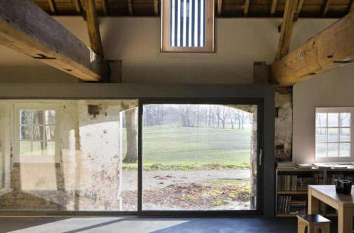 Hilberink Bosch Architects, adaptacja budynku gospodarczego na mieszkanie i biuro,  Berlicum