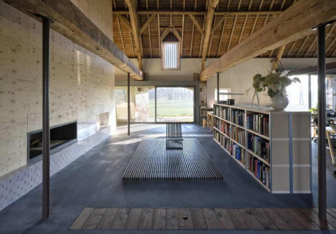 Hilberink Bosch Architects, adaptacja budynku gospodarczego na mieszkanie i biuro,  Berlicum