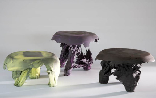 Jólan van der Wiel, Gravity Stools, rzeźbiarskie meble