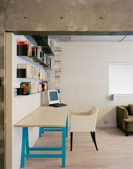 Torafu Architects, dom w Inokashira, beton we wnętrzach