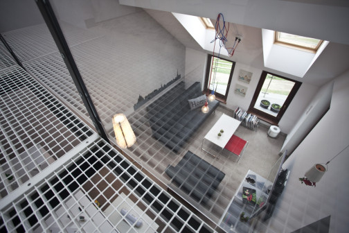 Kasia Orwat home design, mansardowe condo, wnętrze gospodarne