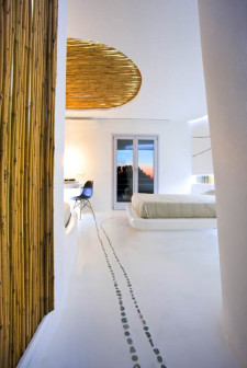KLab Architecture, Hotel Andronikos, Mykeny, pokoje jak nowoczesna jaskinia
