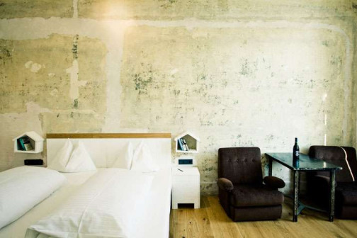 Hotel Wiesler, wnętrza eklektyczne, retro i nowoczesność we wnętrzach, Graz