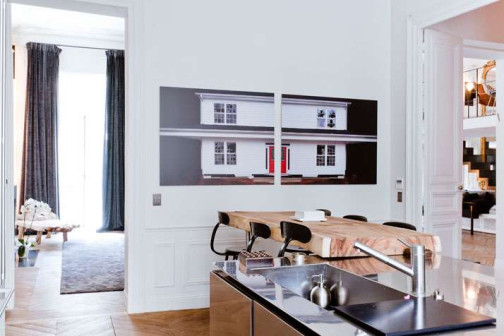 So-An, Isabelle Stanislas i Leiko Oshima, apartament przy Rue de Rivoli w Paryżu, wnętrza arystokratyczne