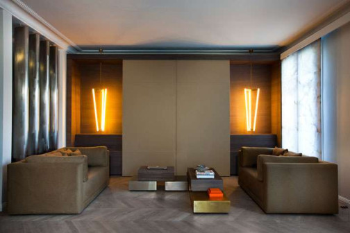 SO-AN, apartament przy Rue le Notre w Paryżu, apartament w stylu lat 50 XX wieku