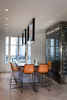 SO-AN, apartament przy Rue le Notre w Paryżu, apartament w stylu lat 50 XX wieku