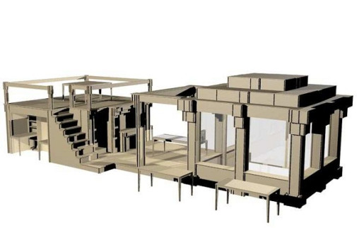 Cardboard Office, Alrik Koudenburg, Joost van Bleiswijk, biuro agencji reklamowej Nothing, biuro z tektury