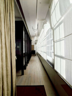 Penny Hay, Tribeca loft, loft na Manhattanie, loft z mobilnymi podziałami przestrzeni