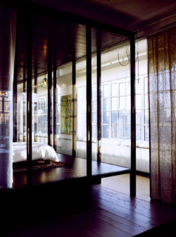 Penny Hay, Tribeca loft, loft na Manhattanie, loft z mobilnymi podziałami przestrzeni