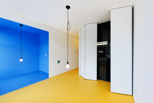 DUS Architects, Karel Appel House w Amsterdamie, wnętrza inspirowane malarstwem Karela Appela
