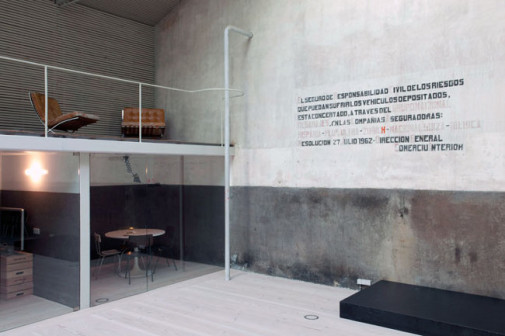 CH+QS architects, Madrid Hub Offices, biura w dawnym warsztacie samochodowym, wnętrza industrialne
