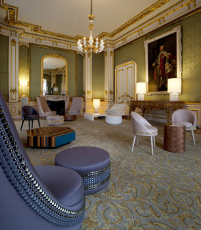 Lee Broom, Gold Salon w Lancaster House, miejsce spotkań biznesowych w czasie Igrzysk Olimpijskich w Londynie