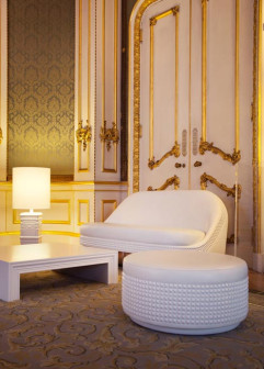Lee Broom, Gold Salon w Lancaster House, miejsce spotkań biznesowych w czasie Igrzysk Olimpijskich w Londynie