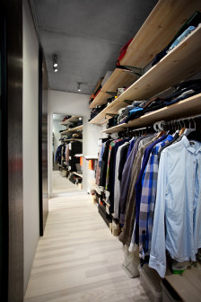 mode:lina architekci, BookBox Loft, mieszkanie w stylu industrialnym, mieszkanie dla sowy i skowronka