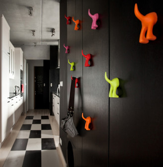 mode:lina architekci, BookBox Loft, mieszkanie w stylu industrialnym, mieszkanie dla sowy i skowronka