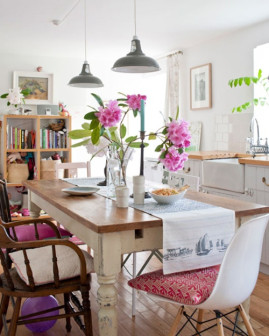 design, boho, jadalnia