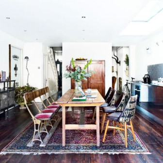 design, boho, jadalnia