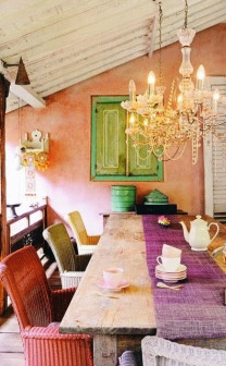design, boho, jadalnia