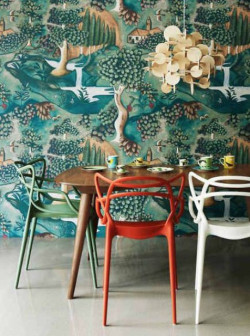 design, boho, jadalnia