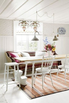 design, boho, jadalnia