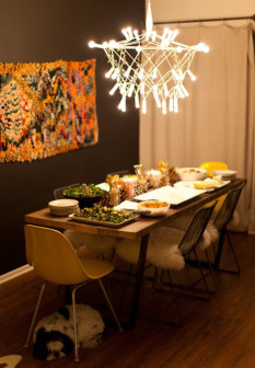 design, boho, jadalnia