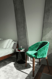 złota 44, woods bagot, wystrój wnętrz, aranżacja wnętrz, sypialnia, wnętrza apartamentowca, złota 44 wnętrza
