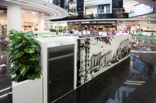 wystrój wnętrz, wnętrza publiczne, ch plac unii, plac unii city shopping, plac unii lubelskiej, centrum handlowe warszawa, forbis group