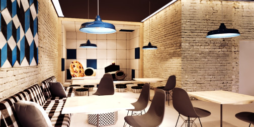 wedel, public foor me, pijalnia czekolady, projektowanie wnętrz, wystrój wnętrz, konkurs dla architektów wnętrz, kobestudio, wnętrza publiczne