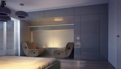 wystrój wnętrz, 81.waw.pl, modernistyczne wnętrza, nowoczesne aranżacje wnętrz, wystrój sypialni