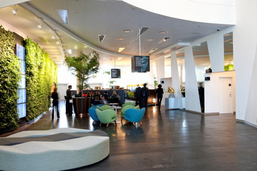 rockfon, bella sky comwell, sufity podwieszana, sufity akustyczne