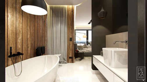 Aranżacja apartamentu w stonowanych barwach