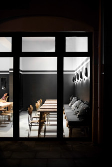 Aranżacja restauracji z burgerami