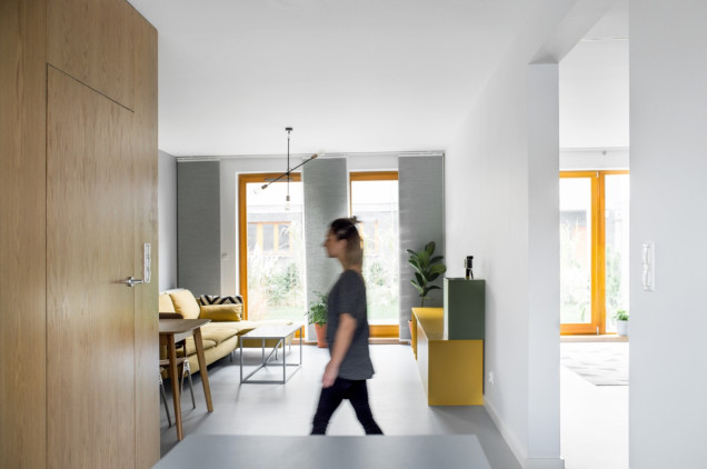 projekt, mieszkanie, wnętrze, minimalizm