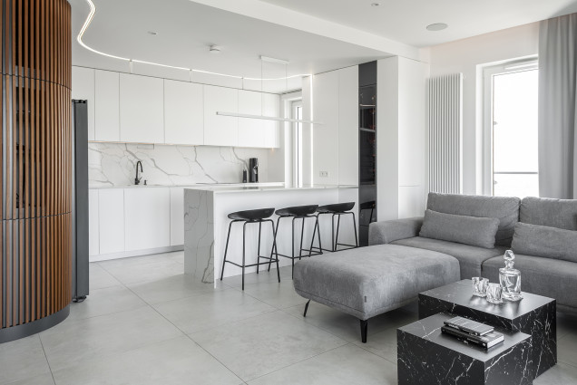 Apartament z palmiarnią w Warszawie