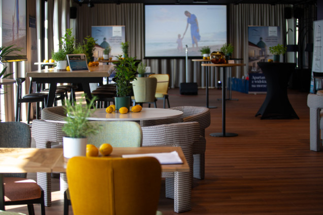 wnętrze włoskiej restauracji Capri w Marina Royale Darłowo 