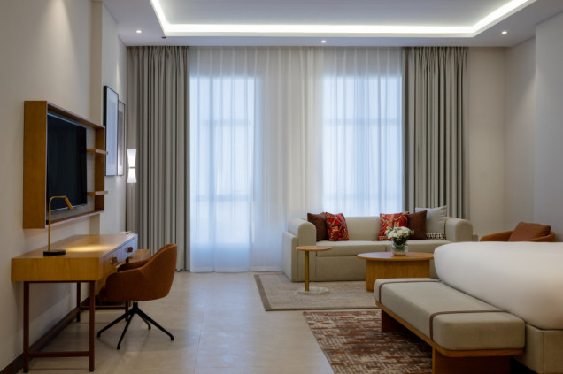 hotel Mercure w Khamis Mushait, wnętrze inspirowane otoczeniem